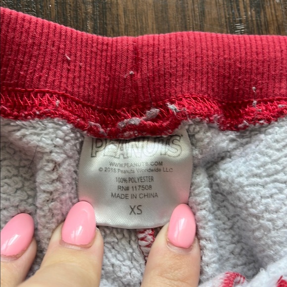 Peanuts Red and White Pajamas with Whimsical Design - Picture 2 of 4